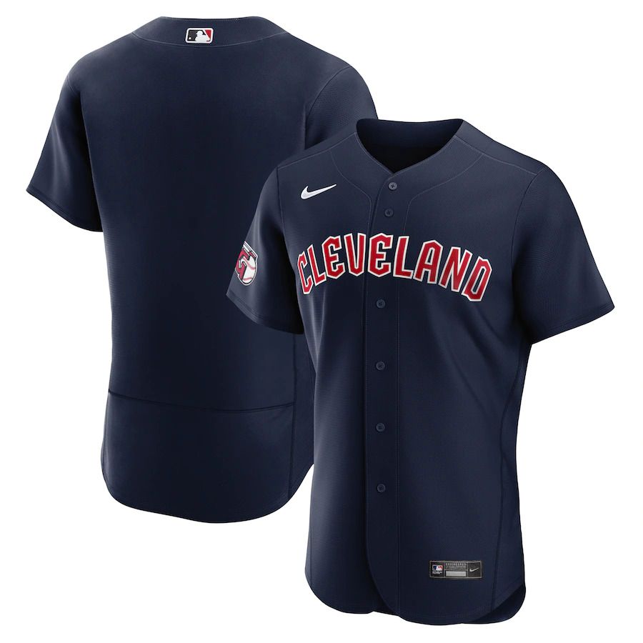 Men Cleveland Guardians Nike Navy Alternate Authentic Team MLB Jersey->cleveland indians->MLB Jersey